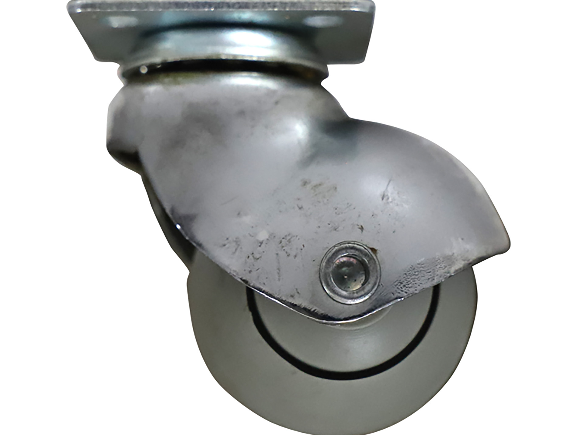 Roulette pivotante avec fixation à platine GUITEL Chromé Ø50mm