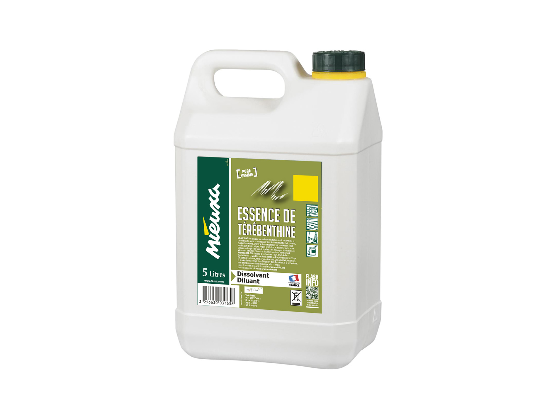 Essence de térébenthine MIEUXA 5L
