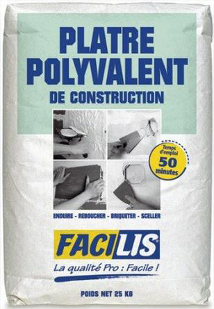 Plâtre polyvalent FACILIS 25kg