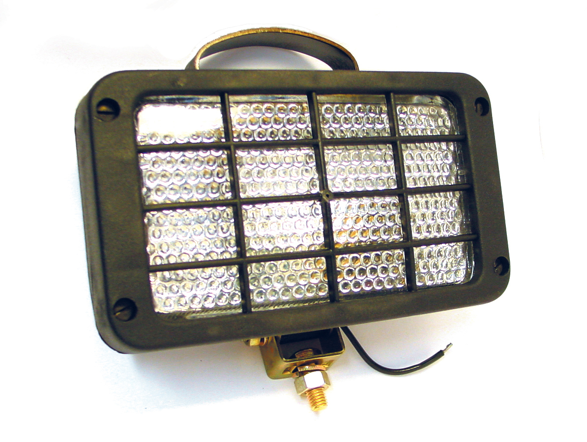 Phare de travail rectangulaire en métal SÉLECTION EMERAUDE 12v