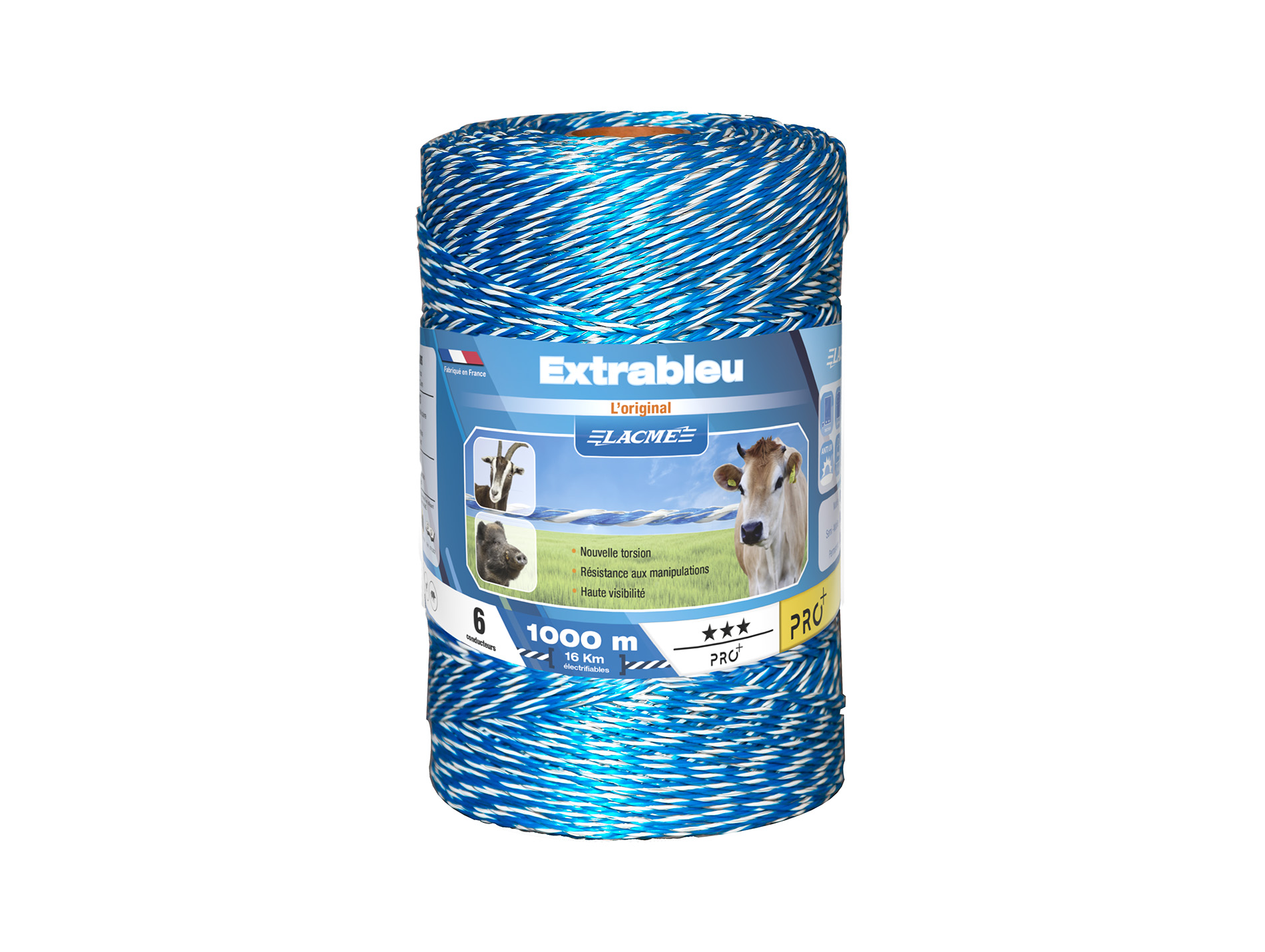 Fil ExtraBleu LACME 6 conducteurs Ø3mm L.1000m