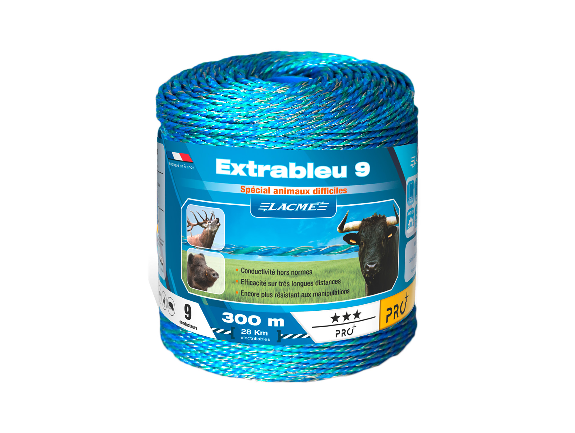 Fil ExtraBleu LACME 9 conducteurs L.300m