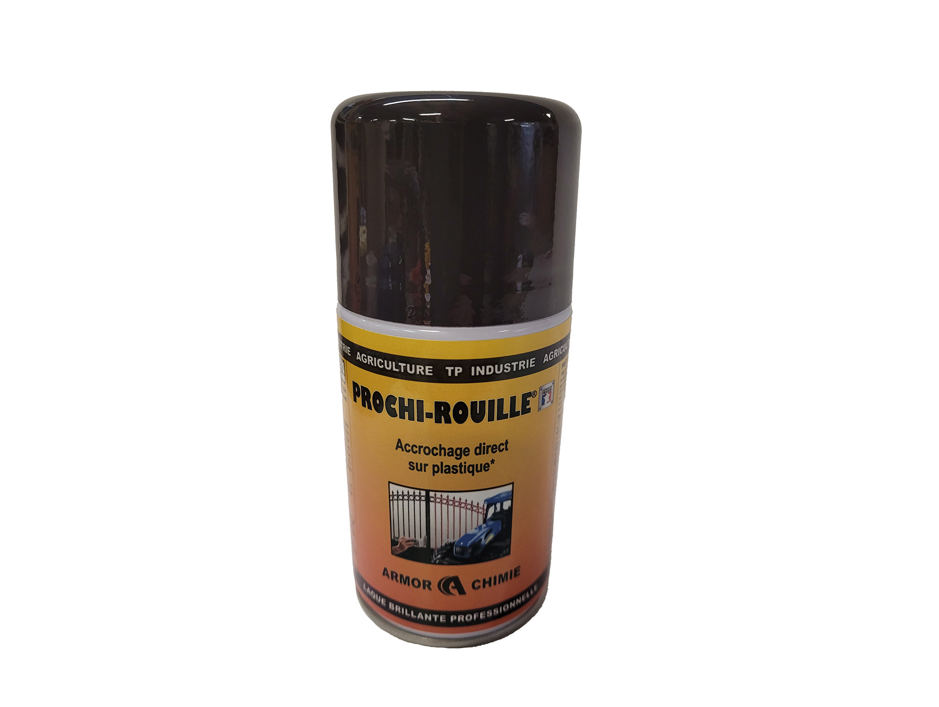 Peinture antirouille aérosol PROCHIROUILLE Gris 7016 250ml