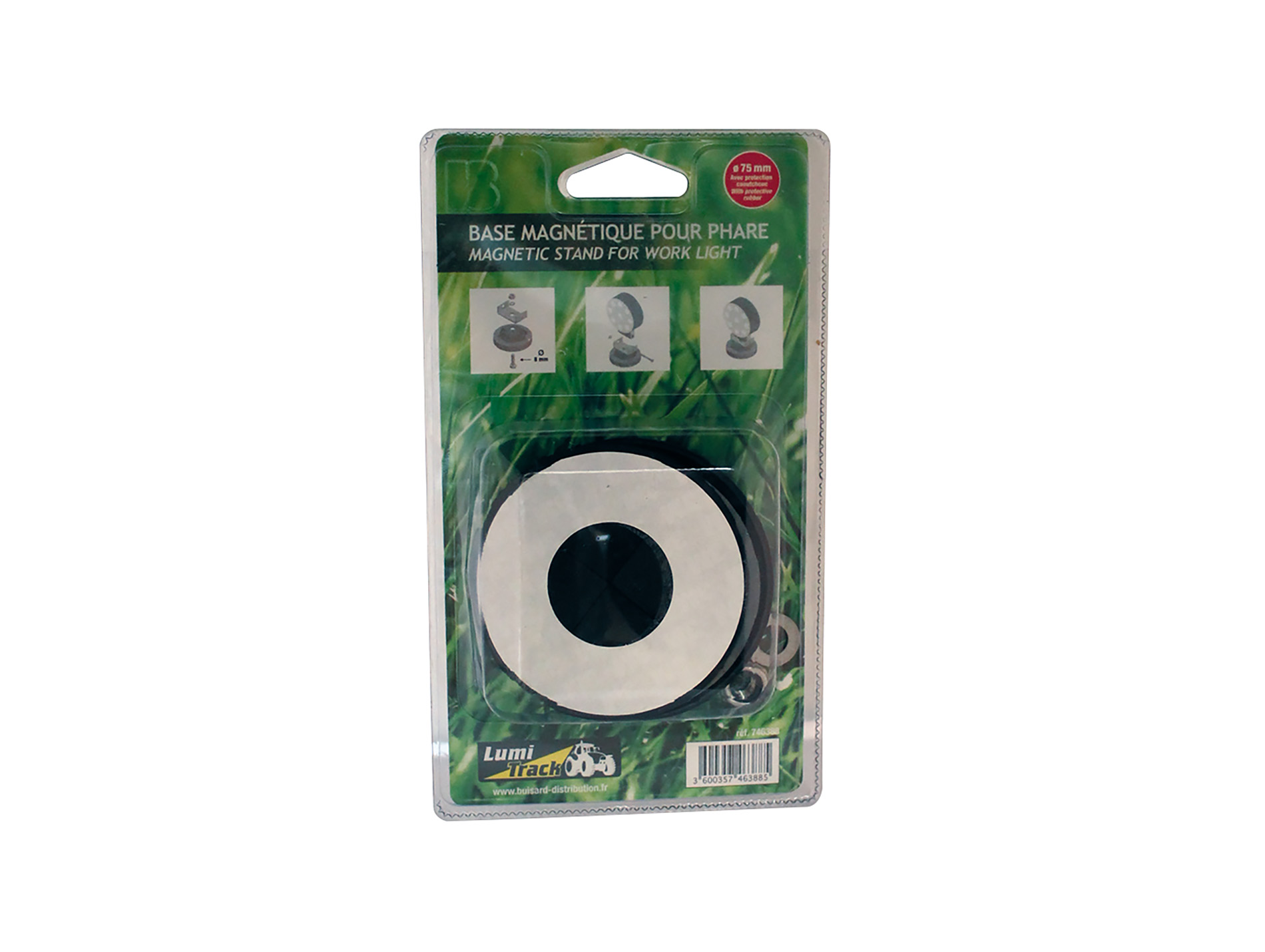 Base magnétique pour phares LUMITRACK Ø75mm