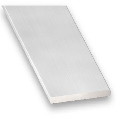 Profilé plat CQFD en aluminium anodisé incolore 20x2mm 2m