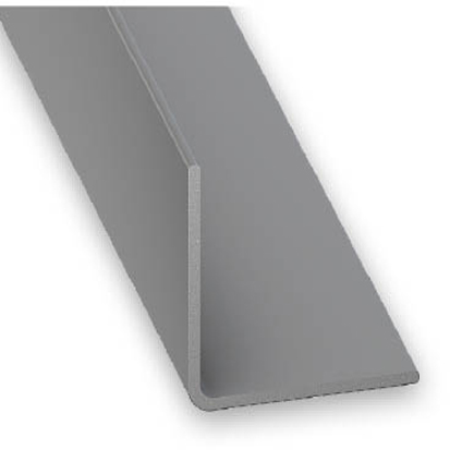 Cornière égale CQFD en PVC gris alu 15x15mm 2m