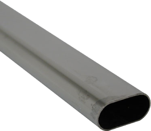 Tube ovale CQFD noir profilé 30x15x1.5mm 2m