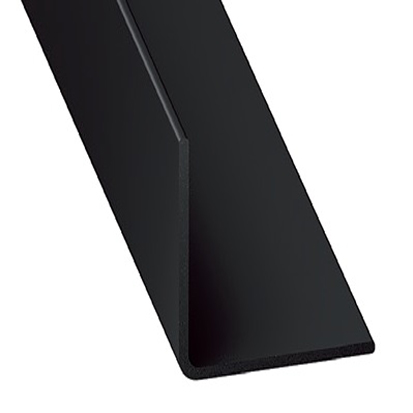 Cornière égale CQFD en PVC noir laqué 20x20mm 2m