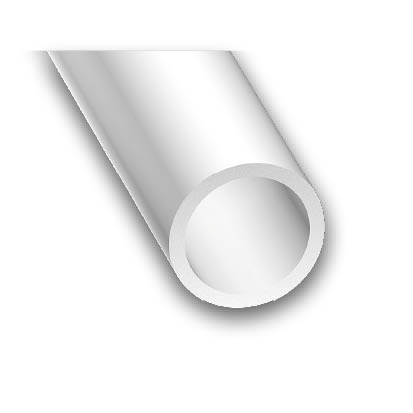 Tube rond CQFD PVC blanc Ø8mm 1m