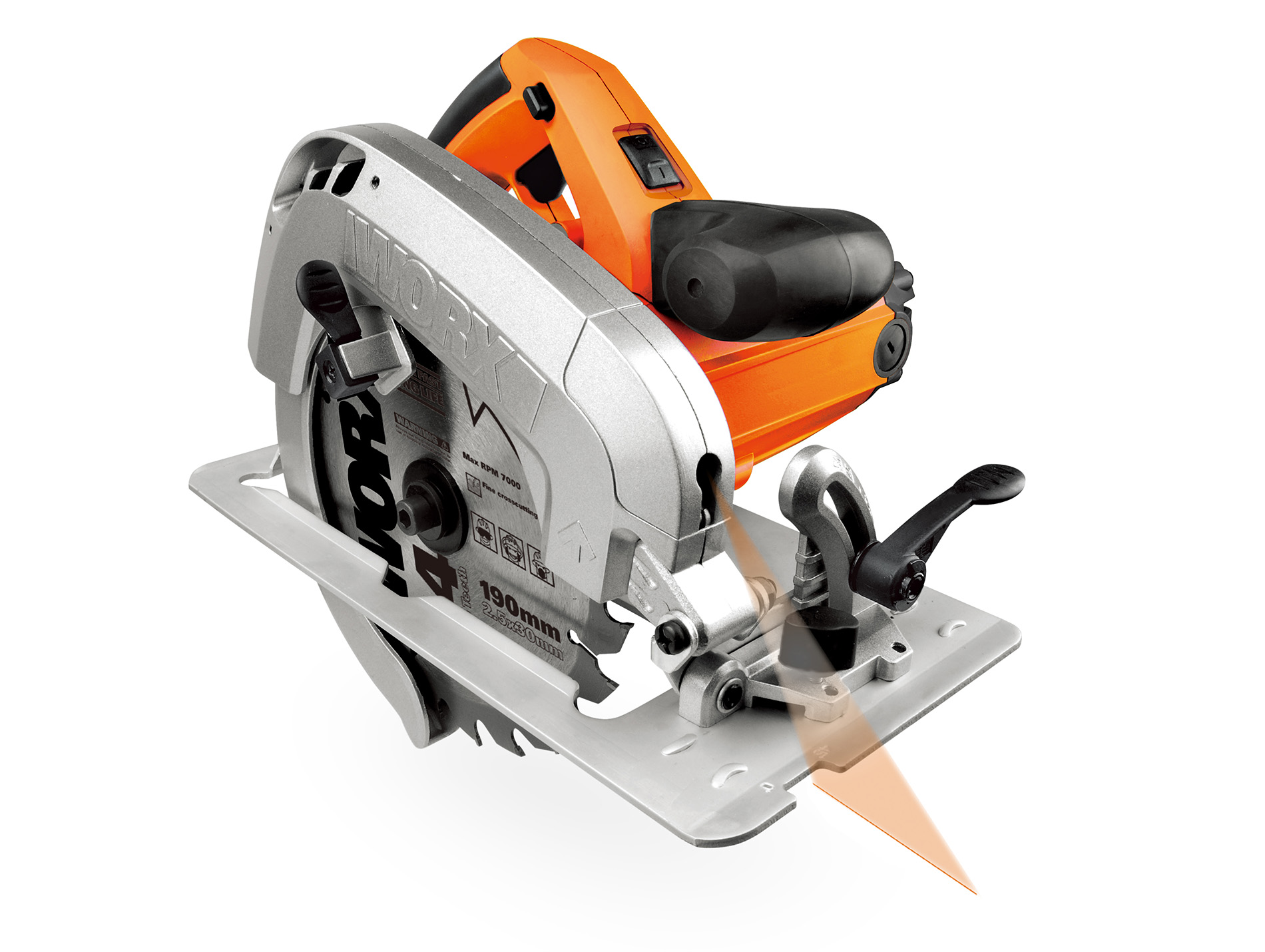Scie circulaire 1600W 190mm WORX WX445