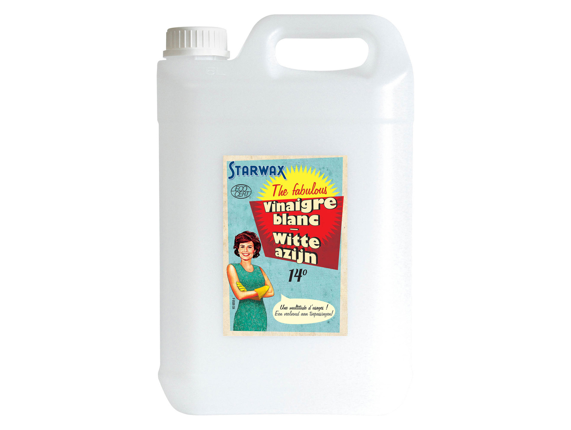 Vinaigre blanc ménager STARWAX Fabulous 14° 5L