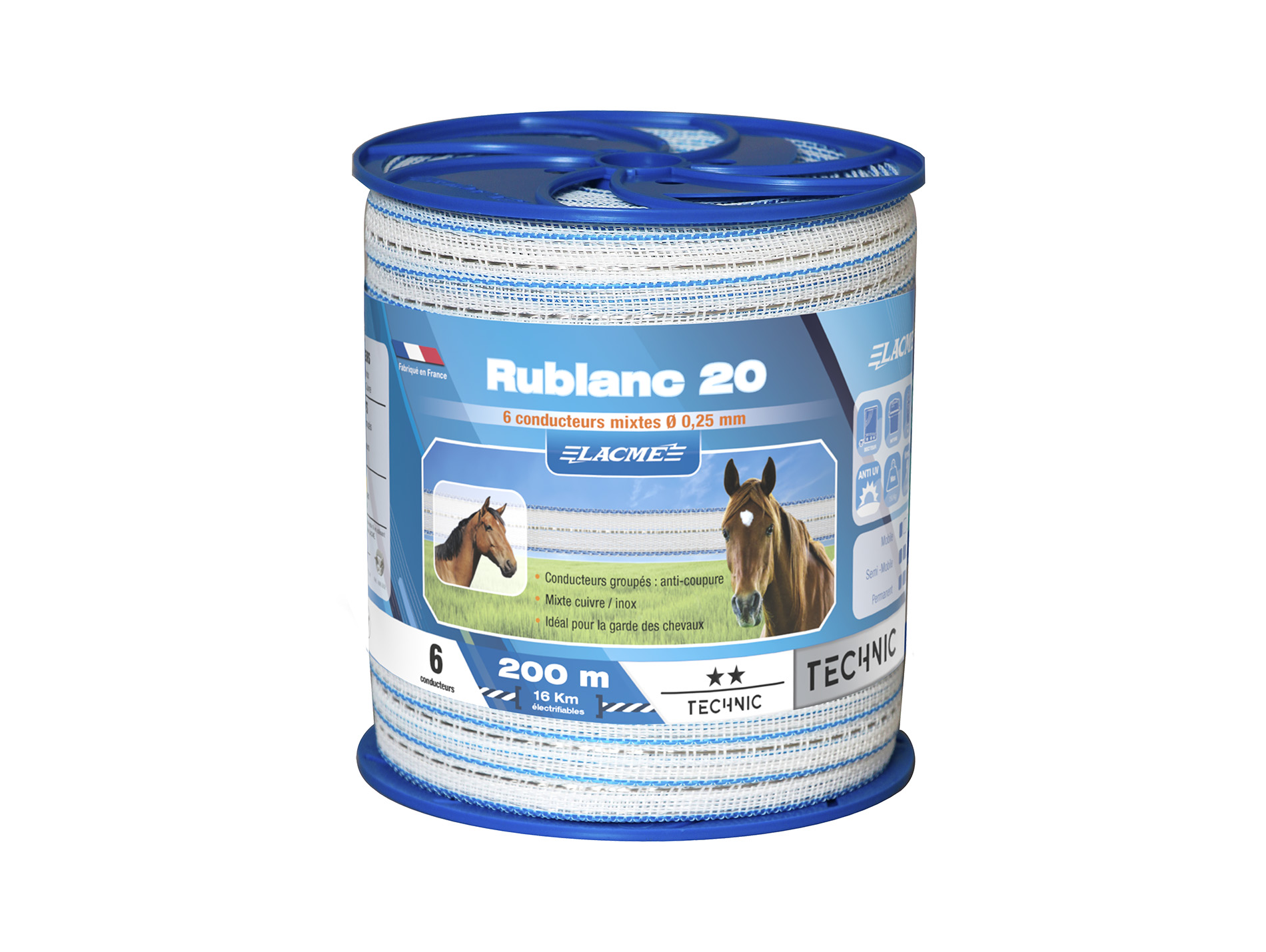 Ruban de clôture LACME l.20mm x L.200m