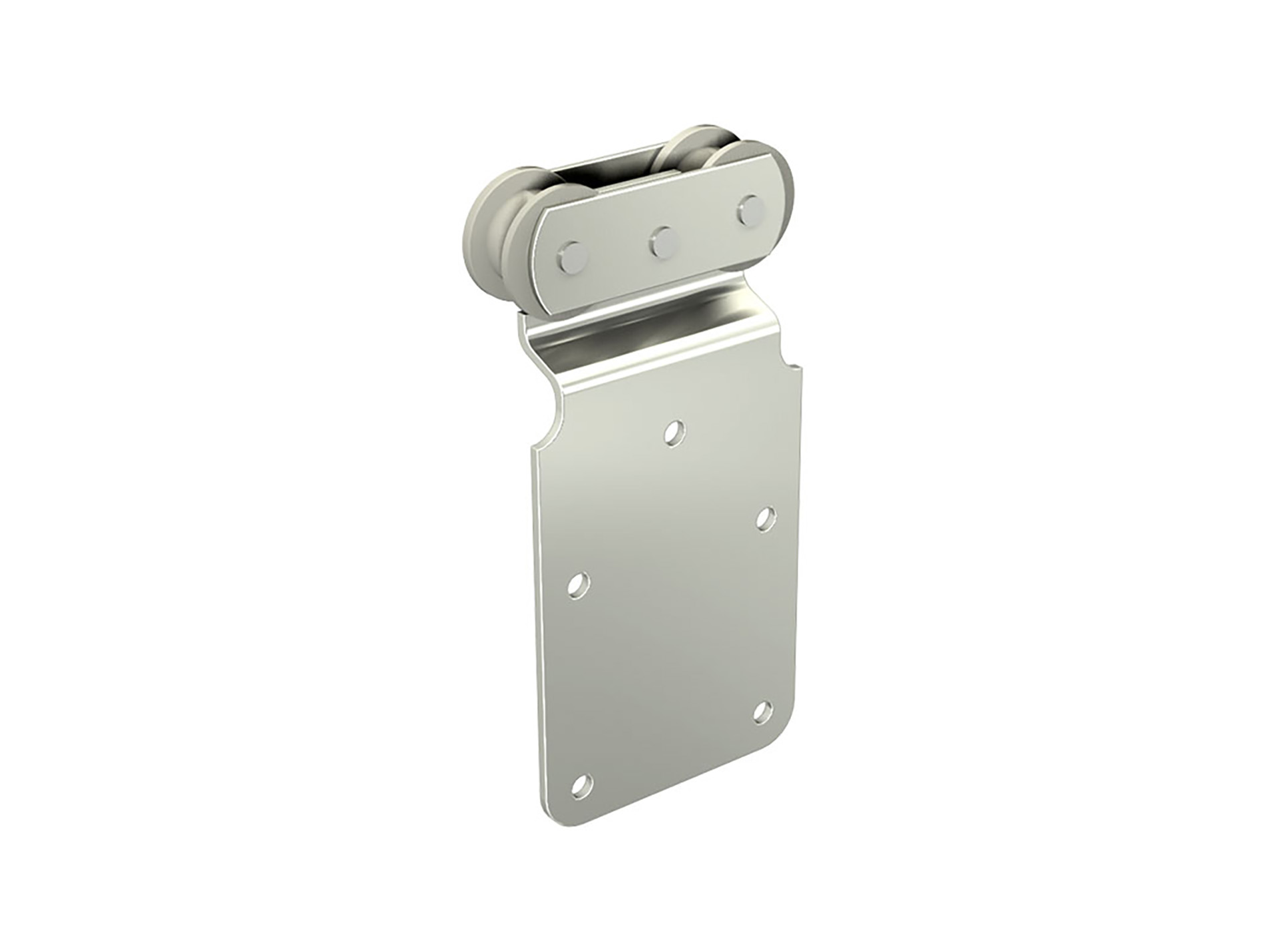 Monture plat MANTION à 2 galets Delrin sur cage à rouleaux 150kg