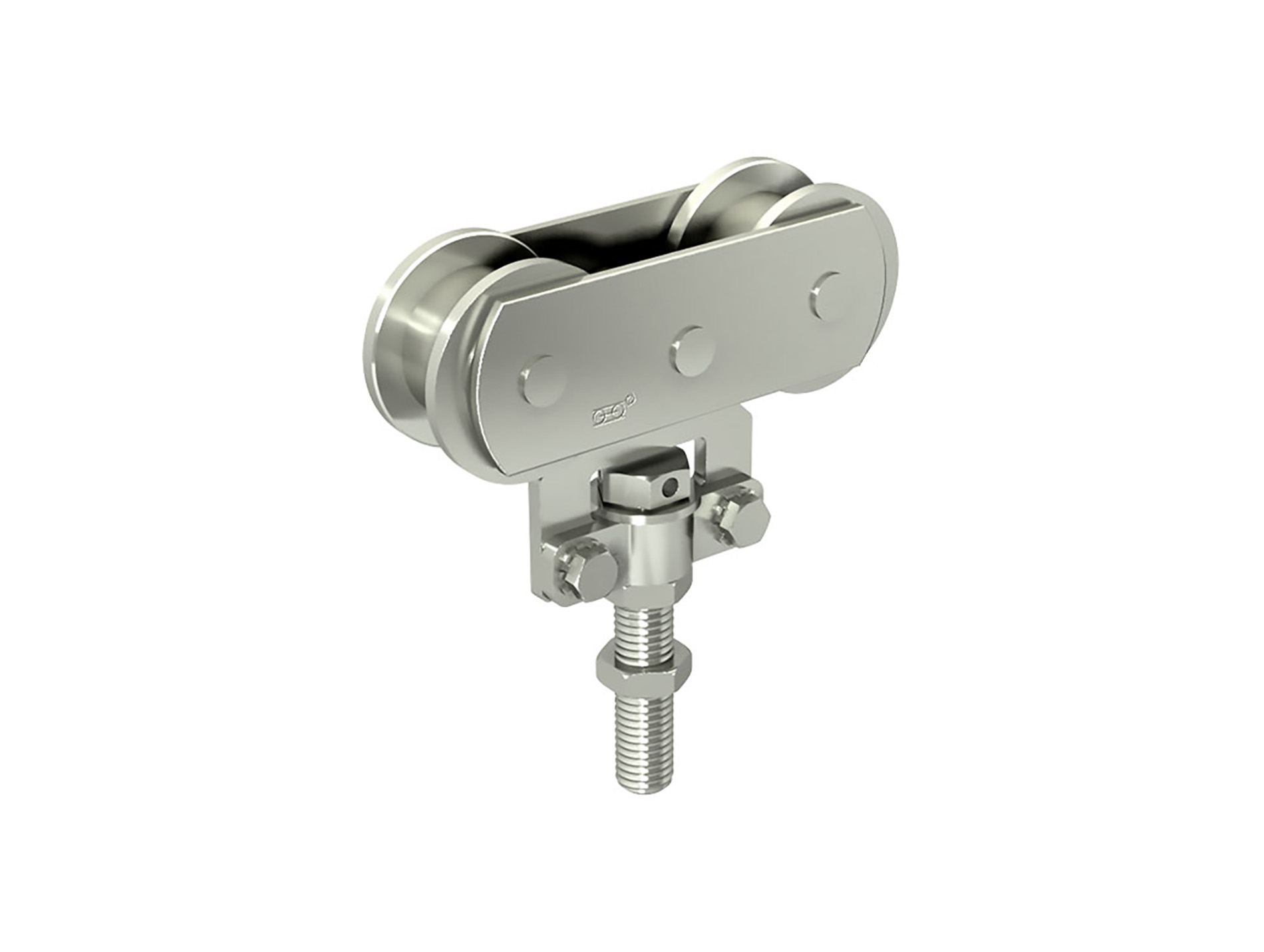 Monture sur chant MANTION à 2 galets sur cage à rouleaux 150kg