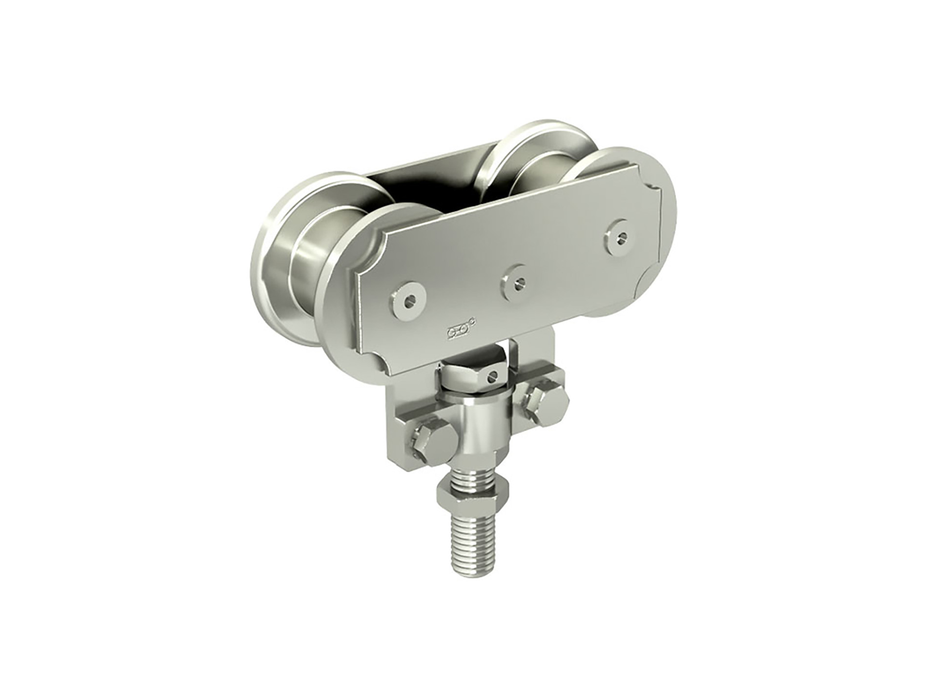 Monture sur chant MANTION à 2 galets sur cage à rouleaux 300kg