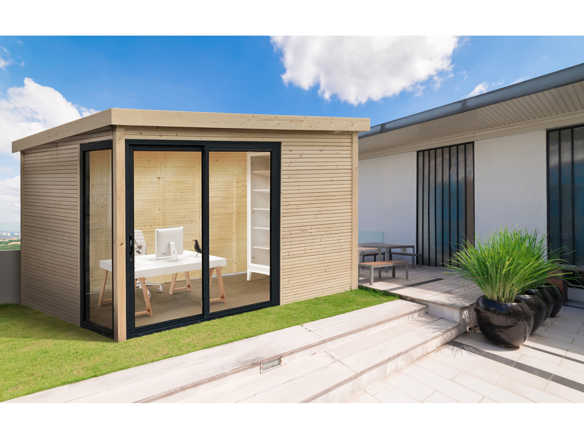 Abri de jardin bois Seda 9,24m²