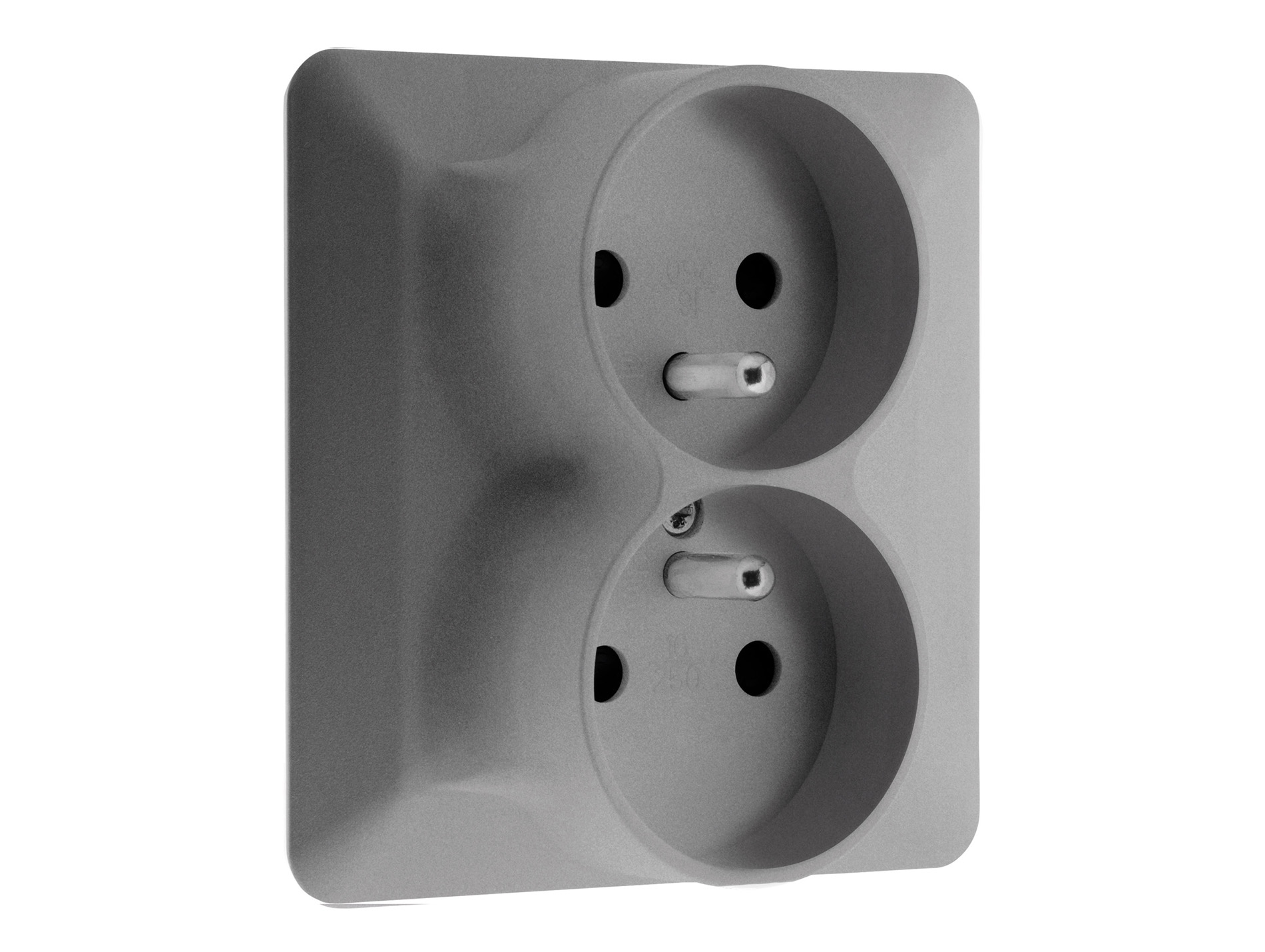 Double prise monoposte ZENITECH Artezo 2P+T 16a