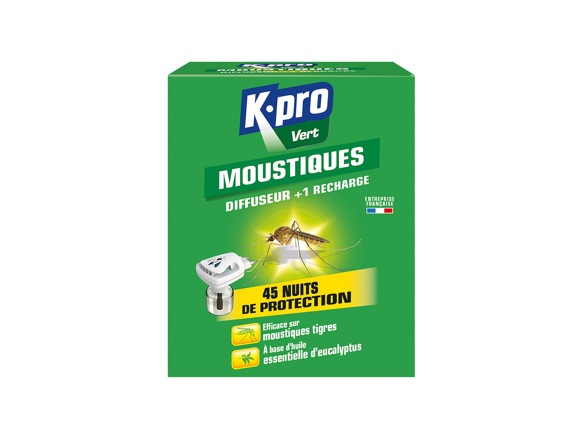 Diffuseur électrique et recharge anti-moustiques KAPO