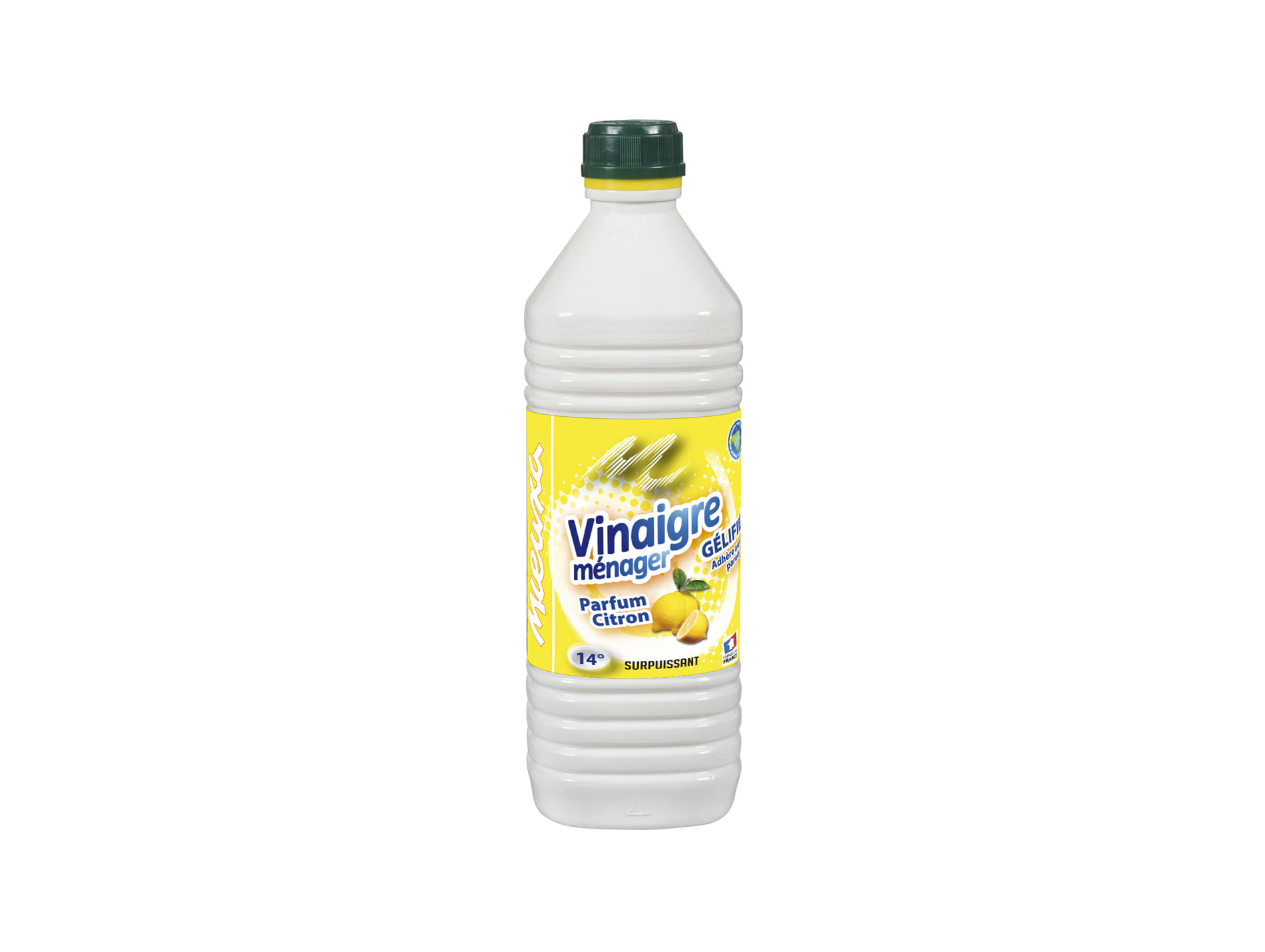 Vinaigre ménager gel 14° MIEUXA parfumé citron 1L
