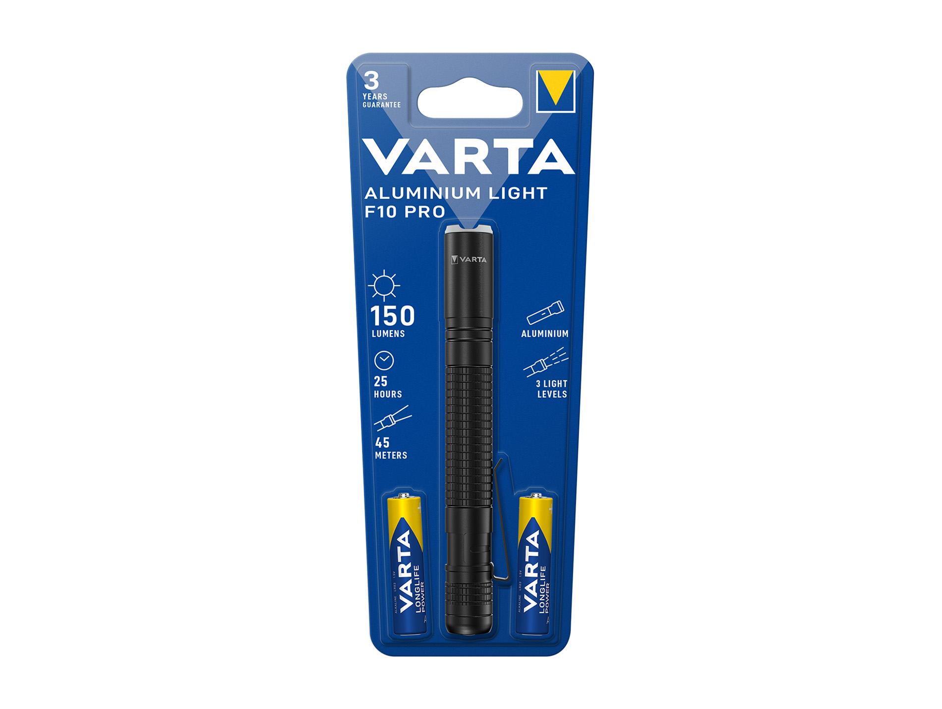 Lampe torche Led VARTA Aluminium Light F10 Pro 150lm