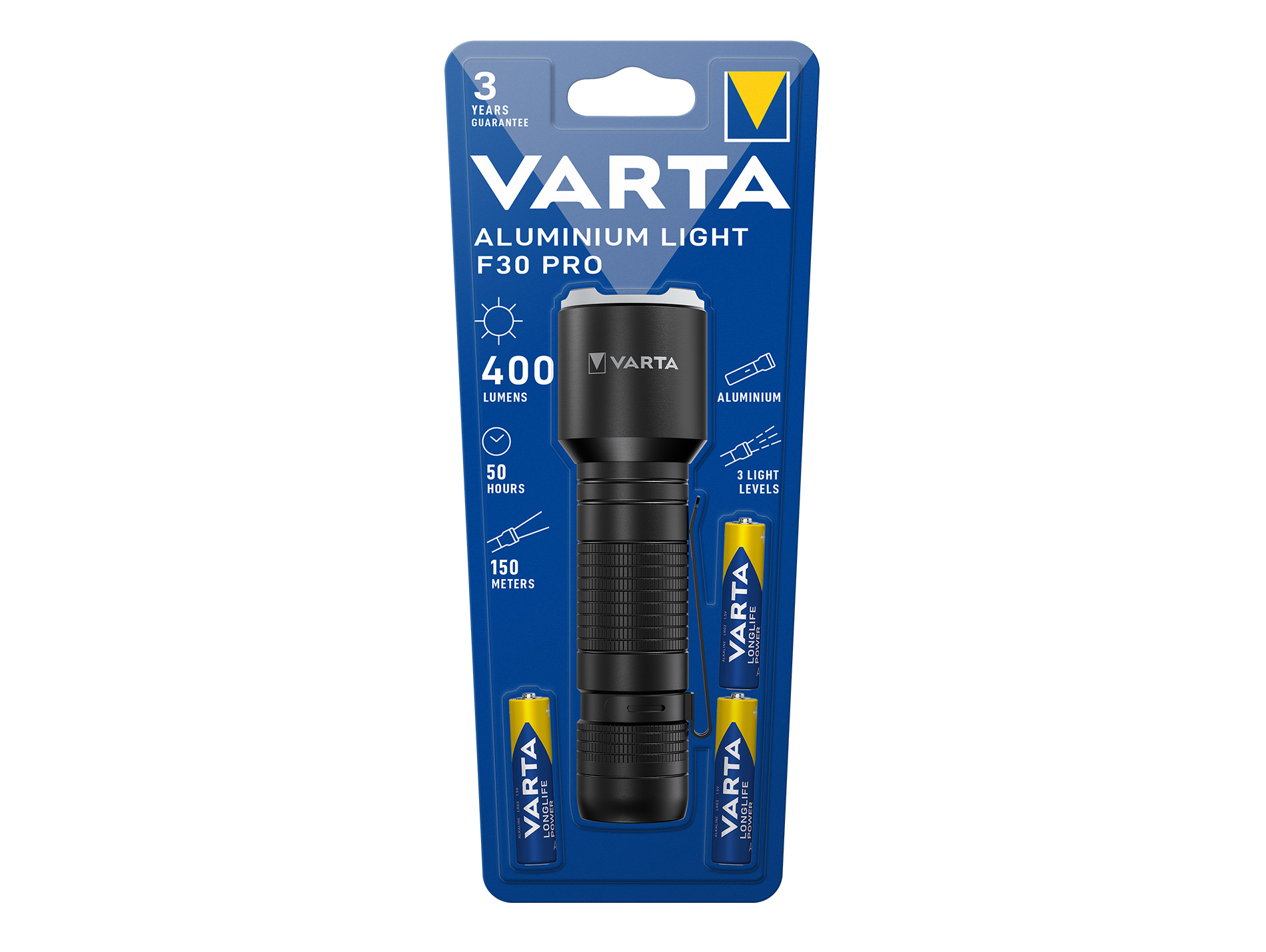 Lampe torche Led VARTA Aluminium Light F30 Pro 400lm