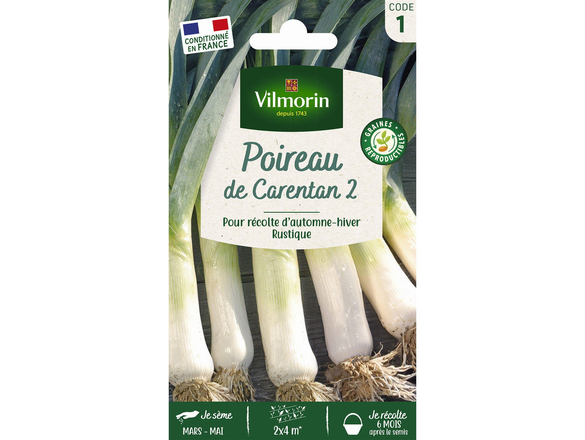 Poireau de Carentan 2 VILMORIN Série 1