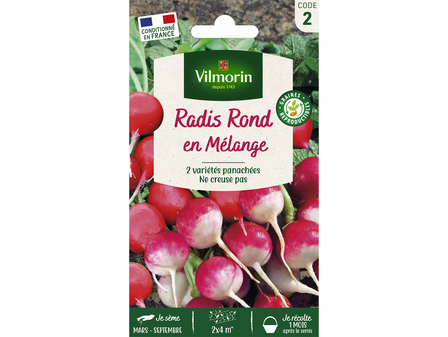 Radis Ronds en mélange VILMORIN Série 2