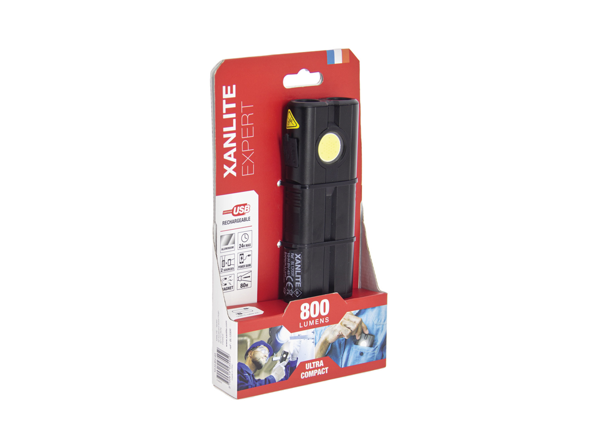 Baladeuse Led XANLITE de poche rechargeable 800lm