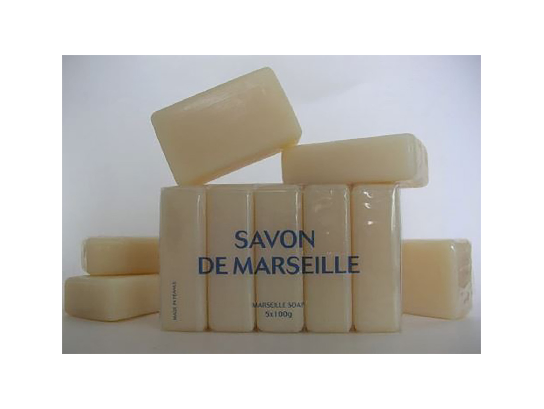 Savon de Marseille translucide 100g x5