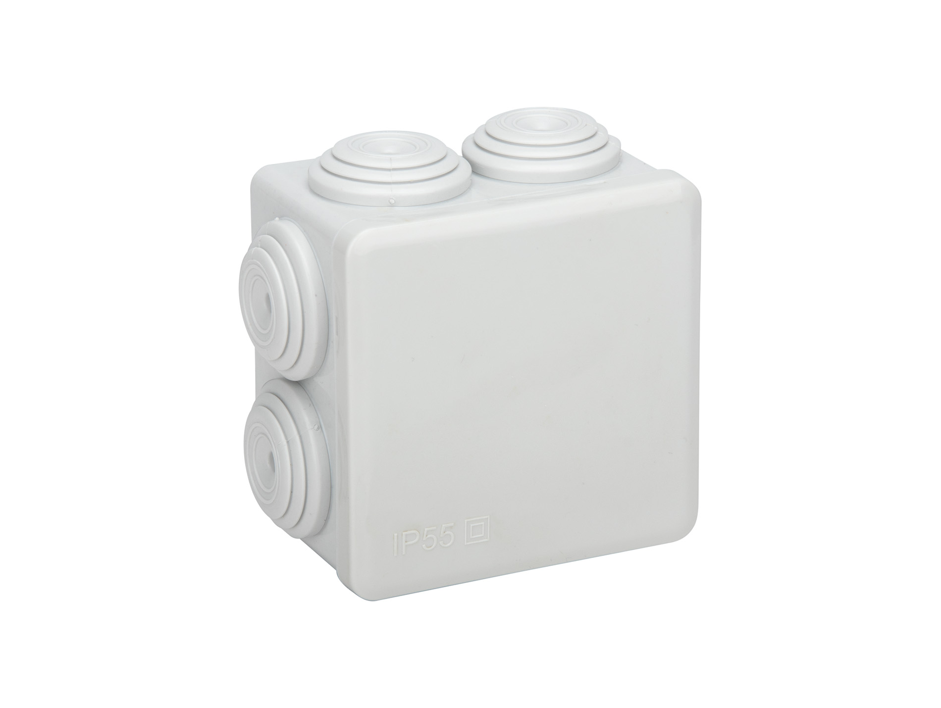 Boîte étanche de dérivation ZENITECH blanc IP55 60x60x40mm