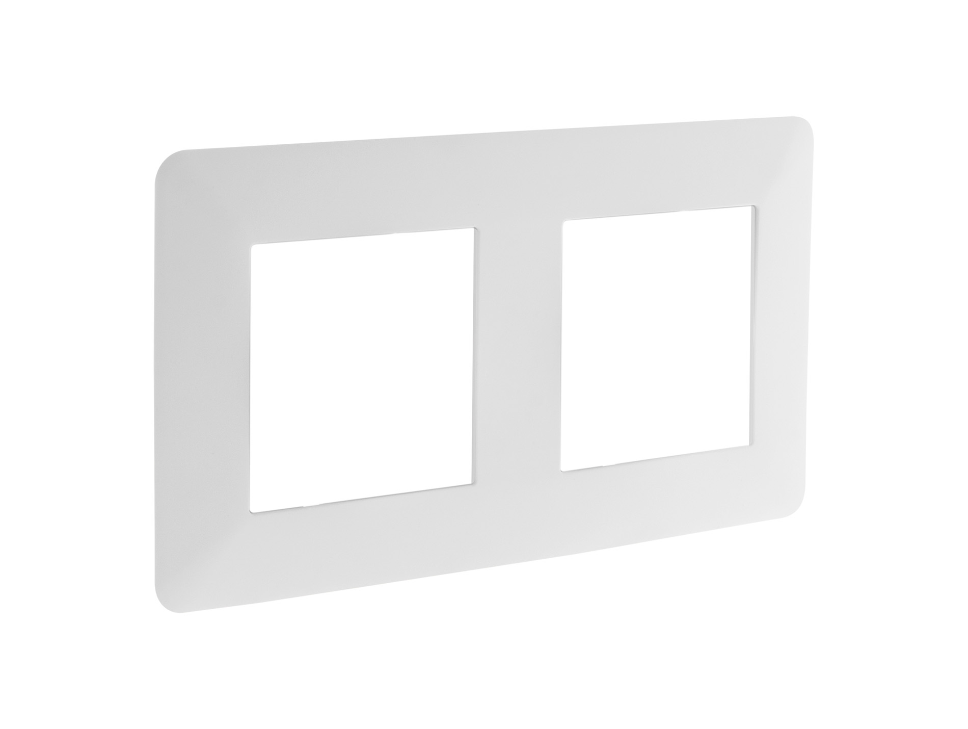 Plaque double ZENITECH Artezo blanche