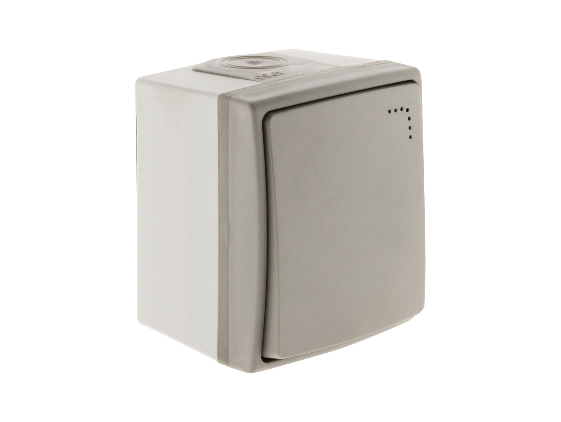 Bouton poussoir à voyant ZENITECH Orok IP55 gris