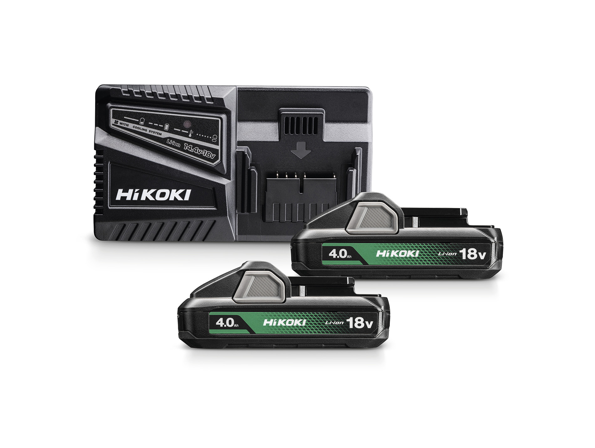 Kit 2 batteries HIKOKI BSL1840M 18 v 4ah + chargeur UC18YFSL