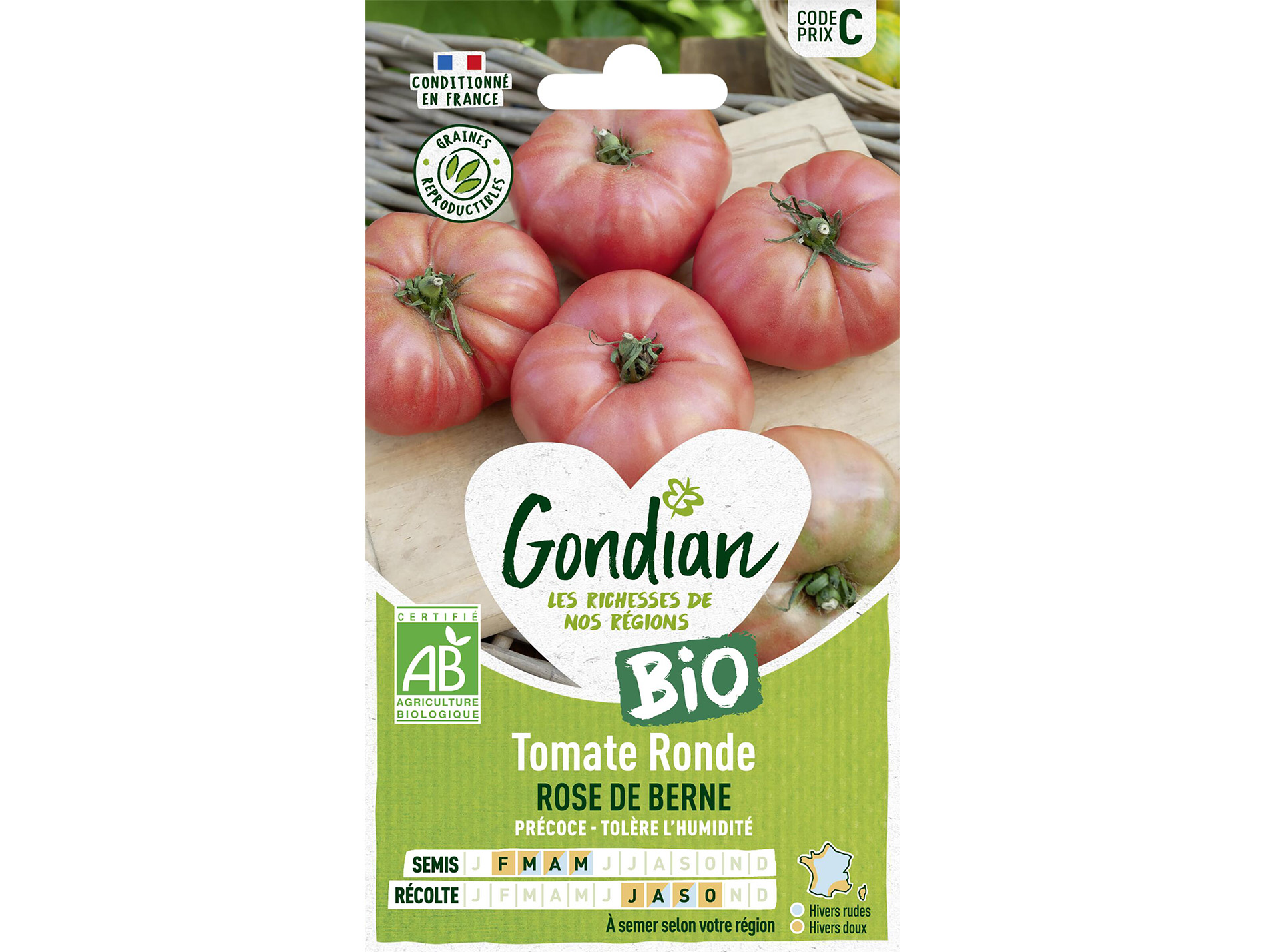 Tomate Rose de Berne BIO GONDIAN Série C