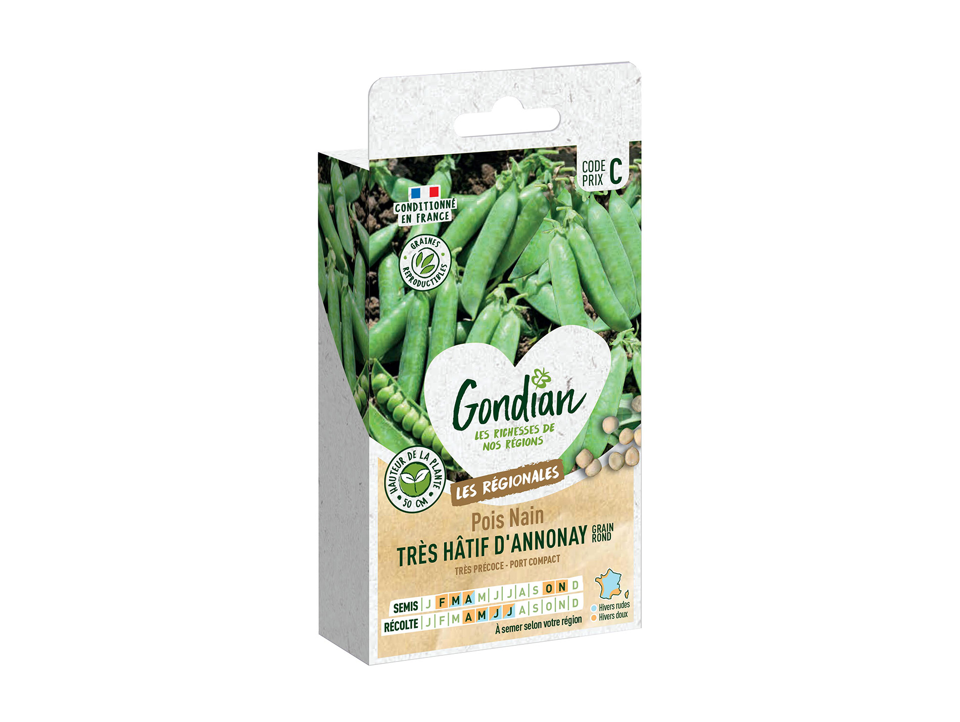 Pois nain très Hâtif d'Annonay GONDIAN Série C