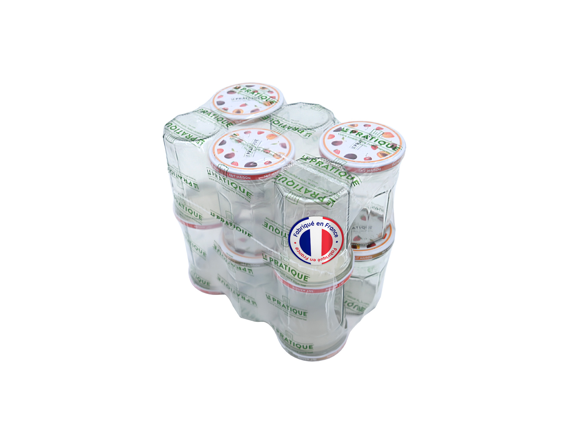 Pots de confiture LE PRATIQUE Ø82mm 385ml x12