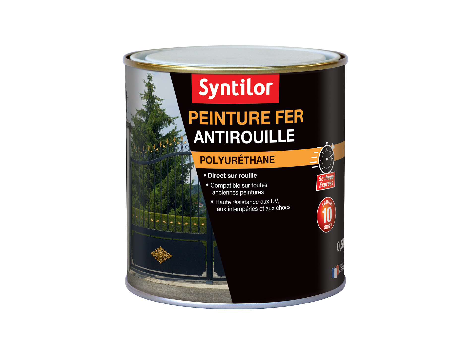 Peinture ferronnerie SYNTILOR Noir Mat 0,5L
