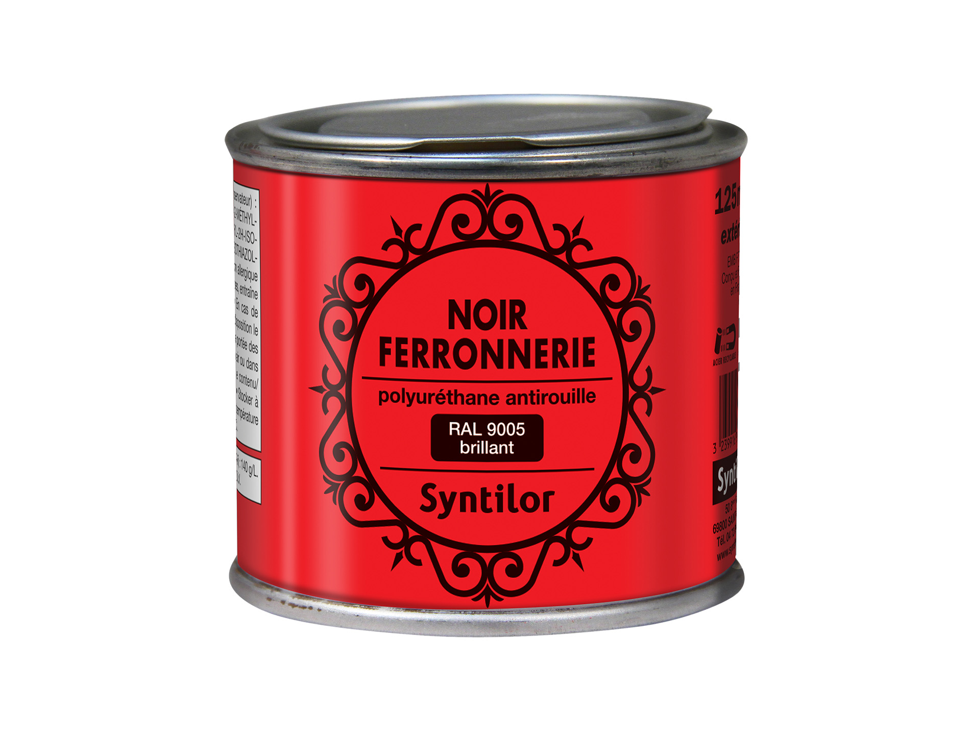 Peinture ferronnerie SYNTILOR Noir Brillant 125ml