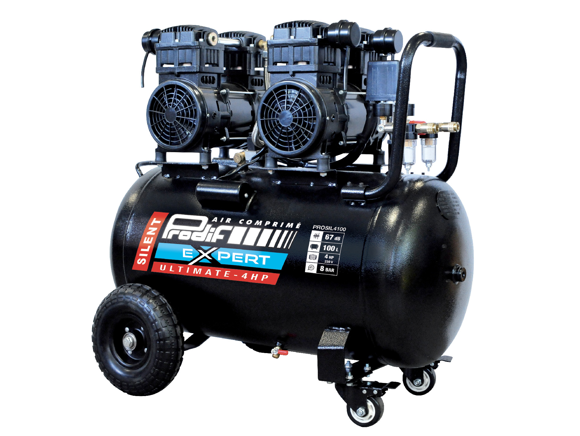 Compresseur silencieux 100L 4HP PROSIL4100