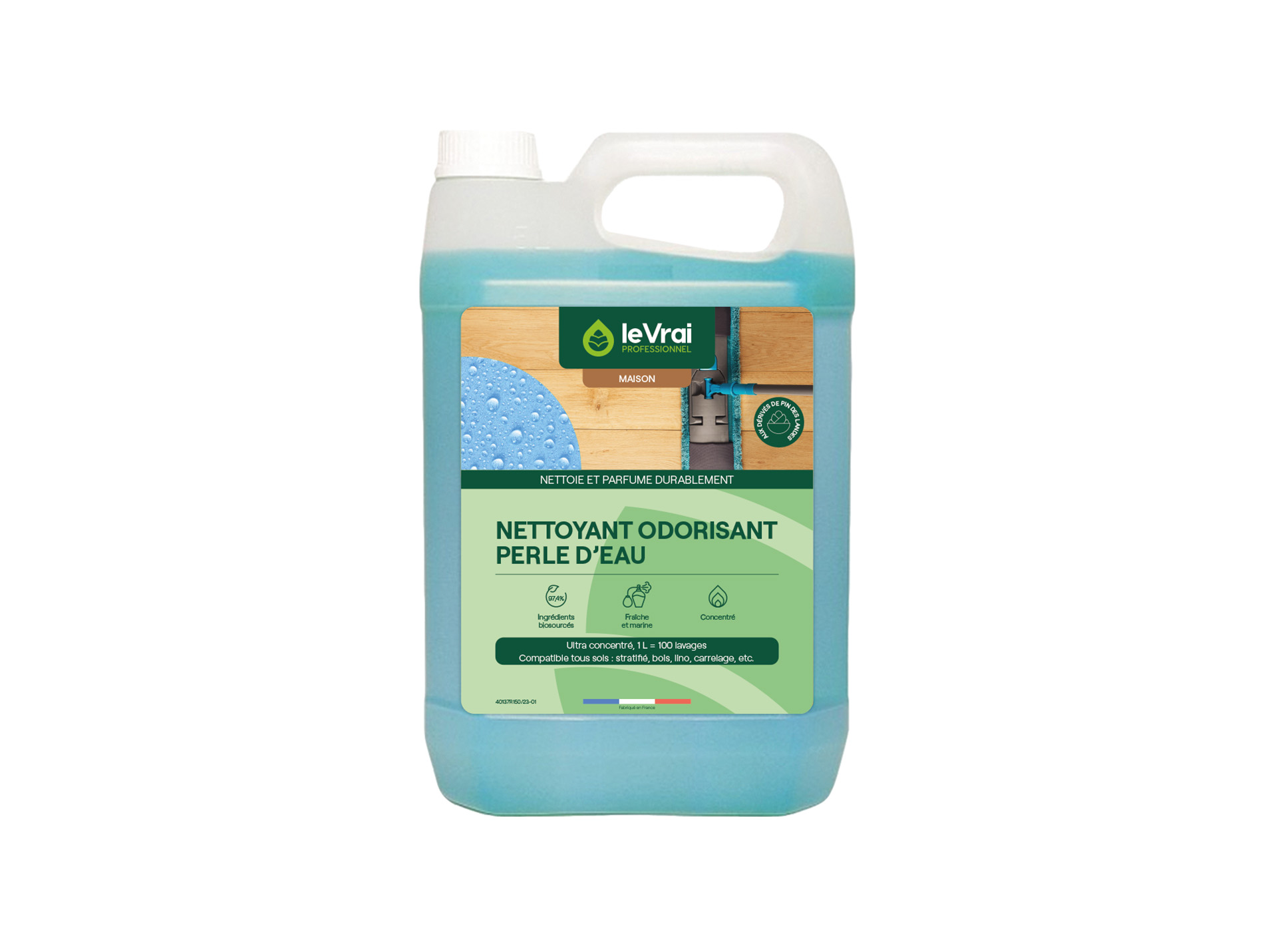 Nettoyant odorisant LE VRAI perle d'eau 5L