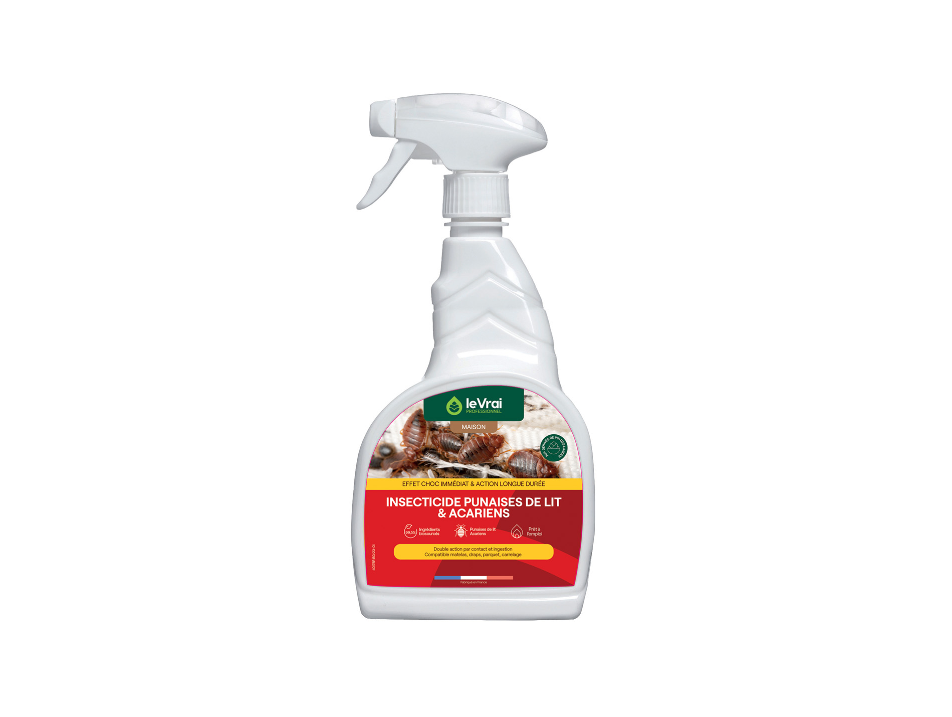 Insecticide LE VRAI punaise de lit et acariens 750ml