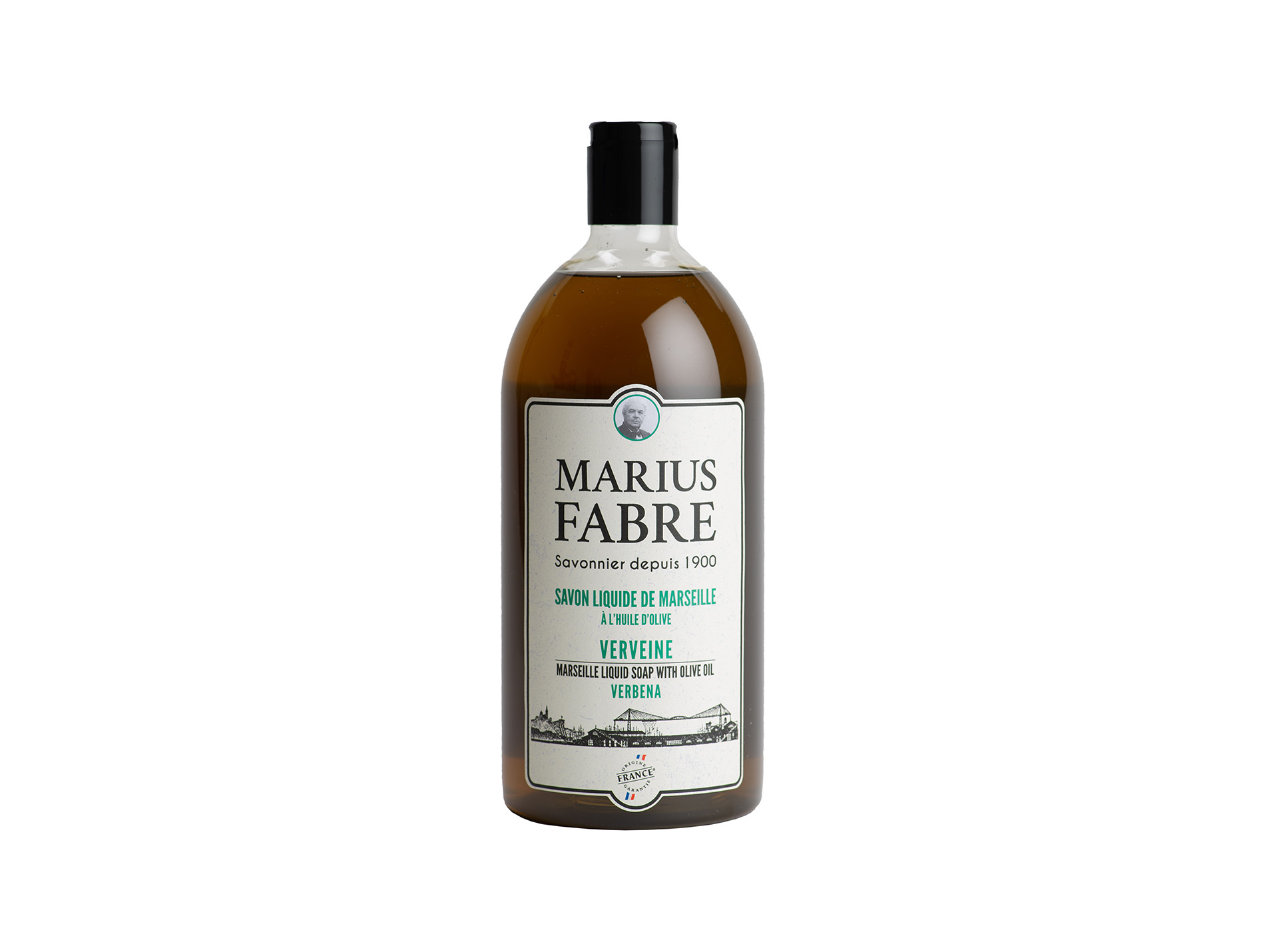 Savon de Marseille MARIUS FABRE liquide senteur verveine 1L
