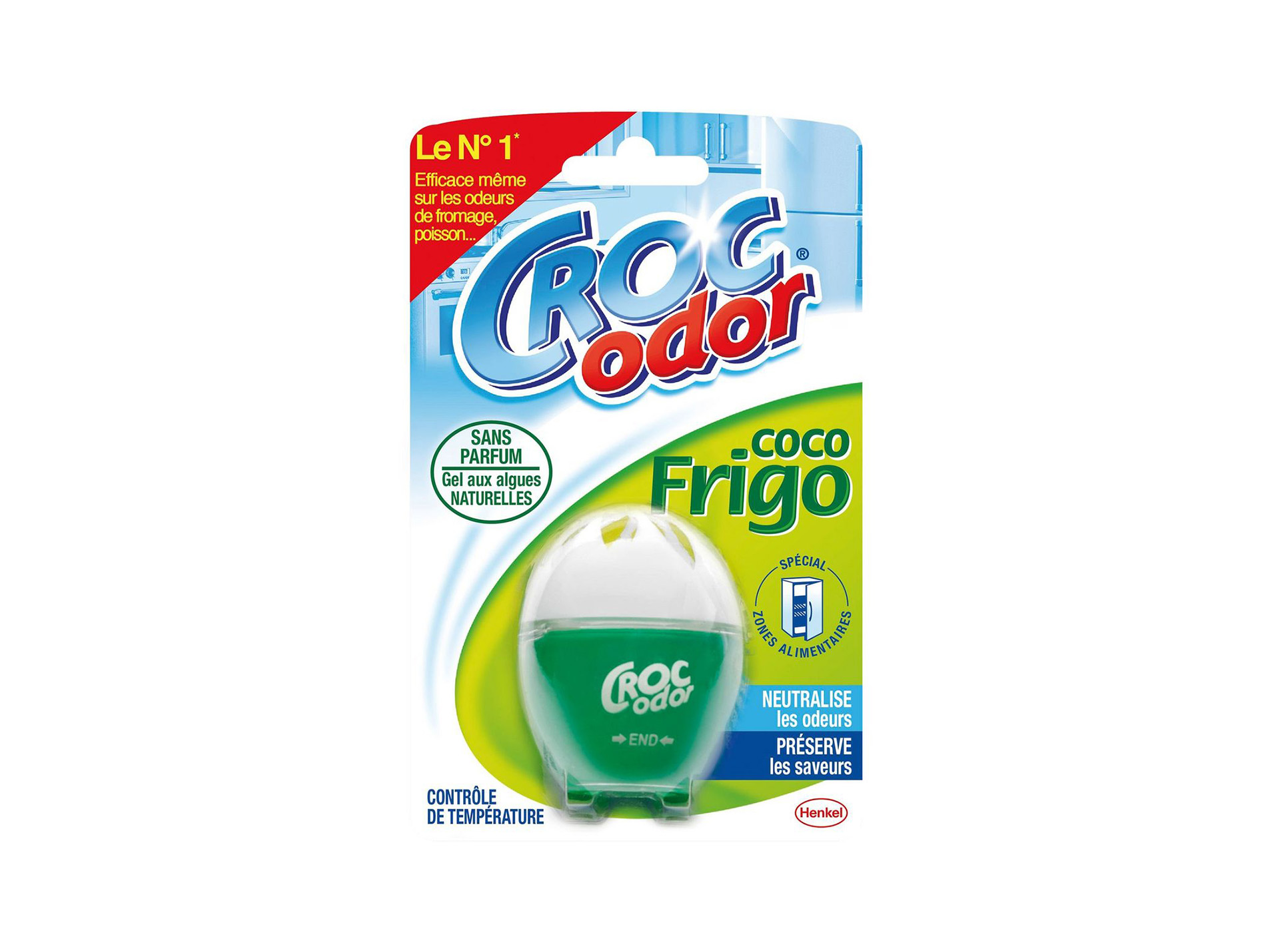 Désodorisant frigo CROC ODOR en gel 33g