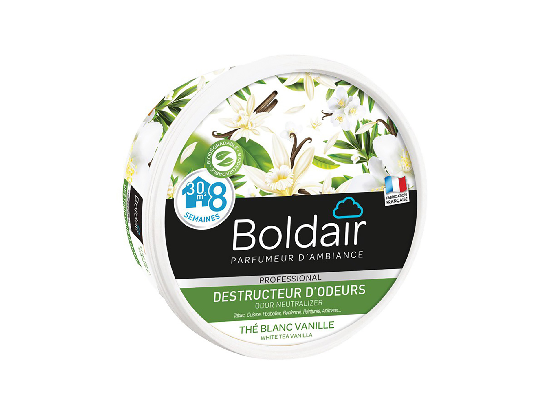 Gel destructeur d'odeurs BOLDAIR Thé blanc 300g