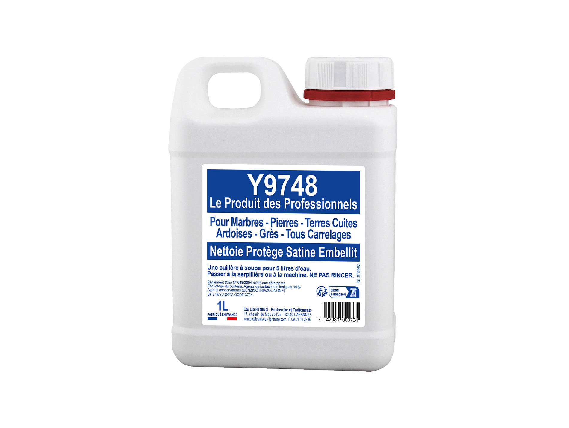 Y9748 le produit des professionnels LIGHTNING marbre et pierre 1L