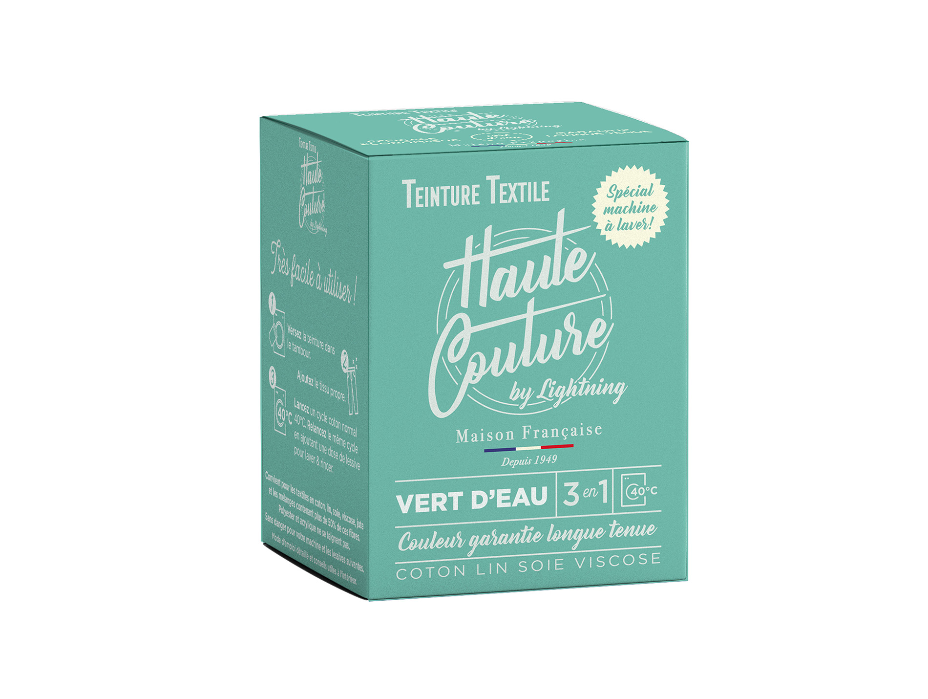 Teinture textile LIGHTNING haute couture vert d'eau 350g