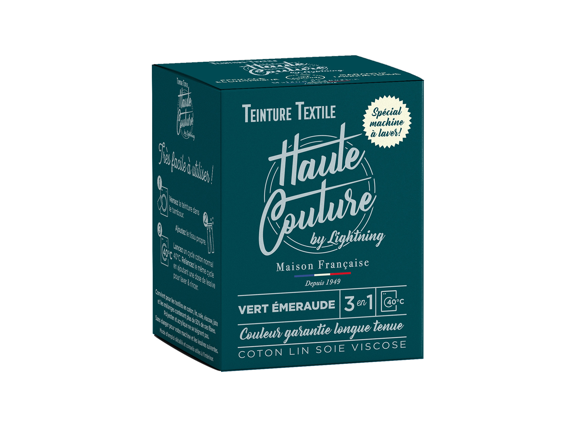 Teinture textile LIGHTNING haute couture vert émeraude 350g
