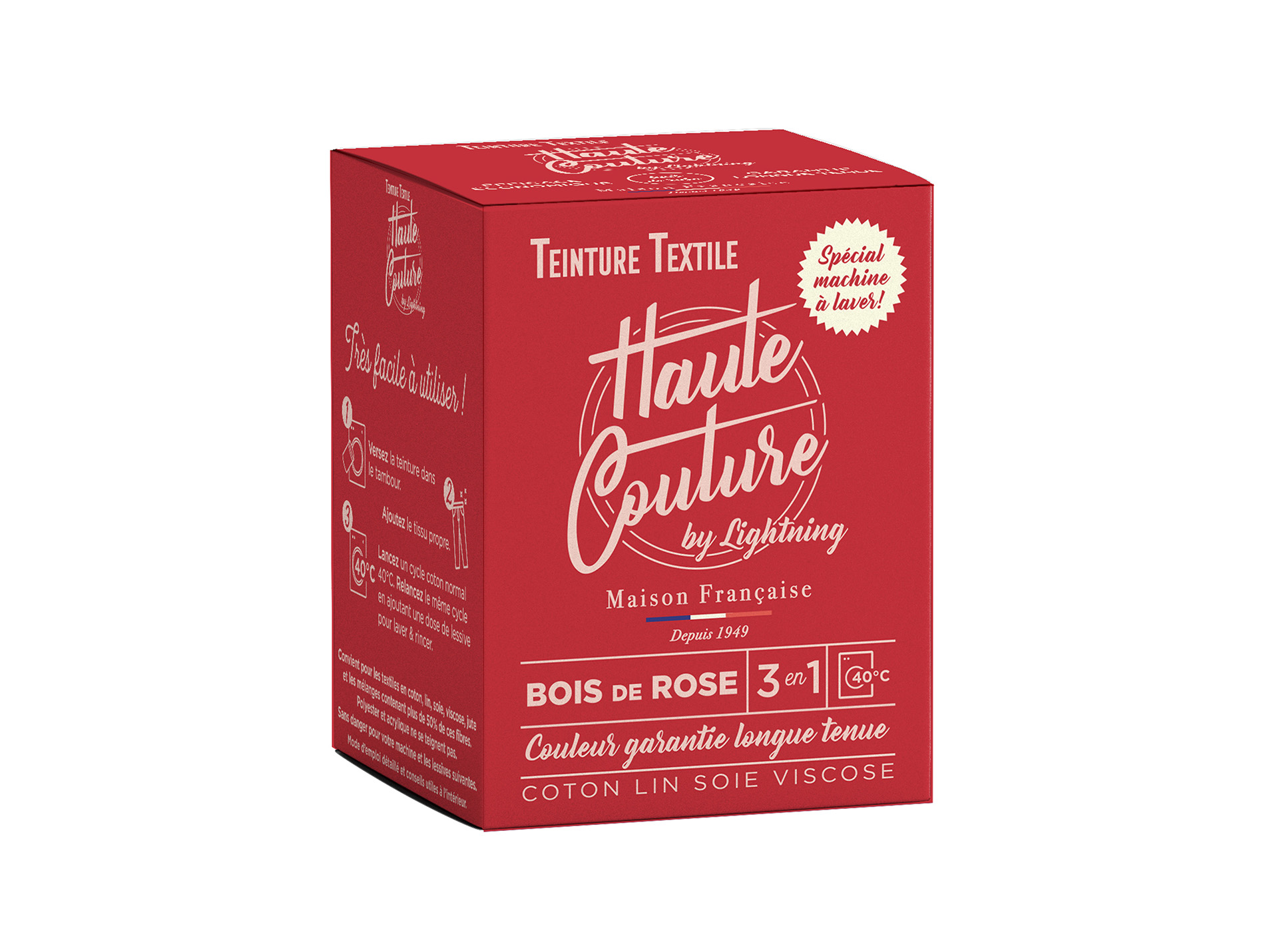 Teinture textile LIGHTNING haute couture bois de rose 350g
