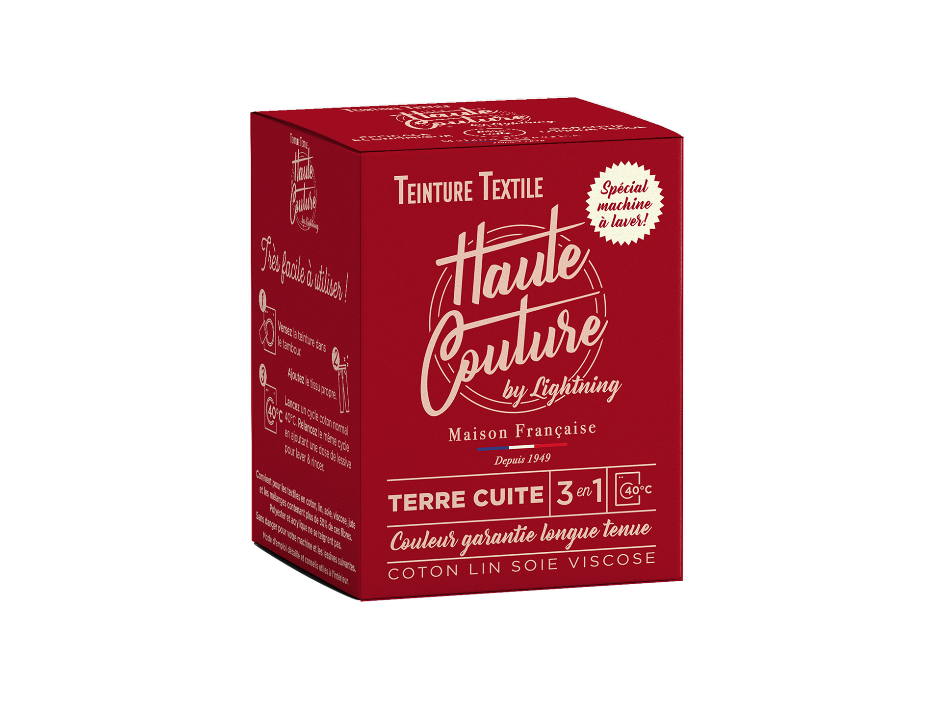 Teinture textile LIGHTNING haute couture terre cuite 350g