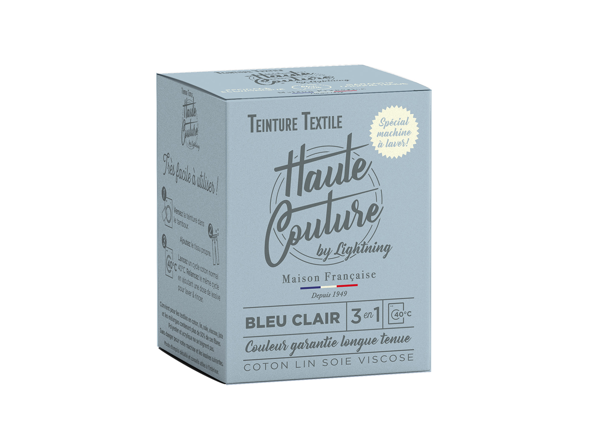 Teinture textile LIGHTNING haute couture bleu clair 350g